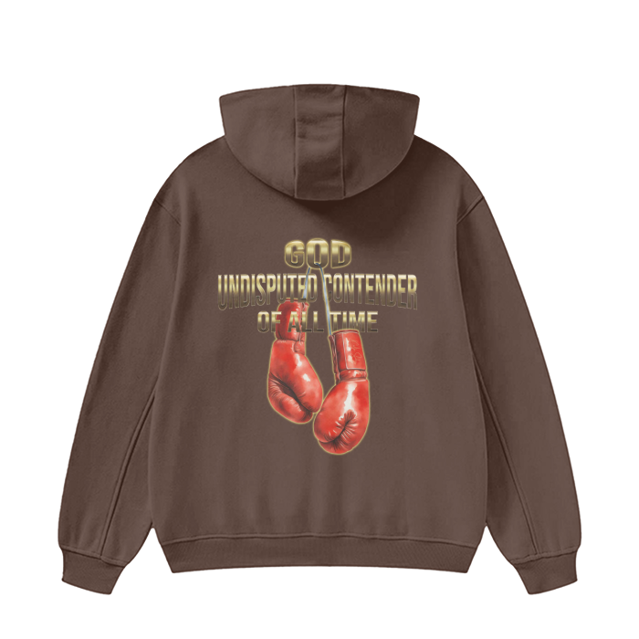 (Undisputed) High Neck Insulated FOG Solid Color Fleece Hoodie - 385 GSM - Image 6