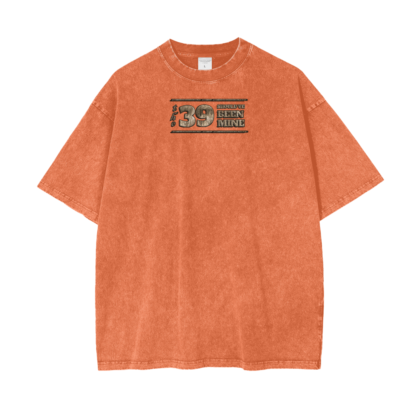 (The 39 Shouldve been mine) Acid Wash Oversize T-Shirt - 250 GSM - Image 7