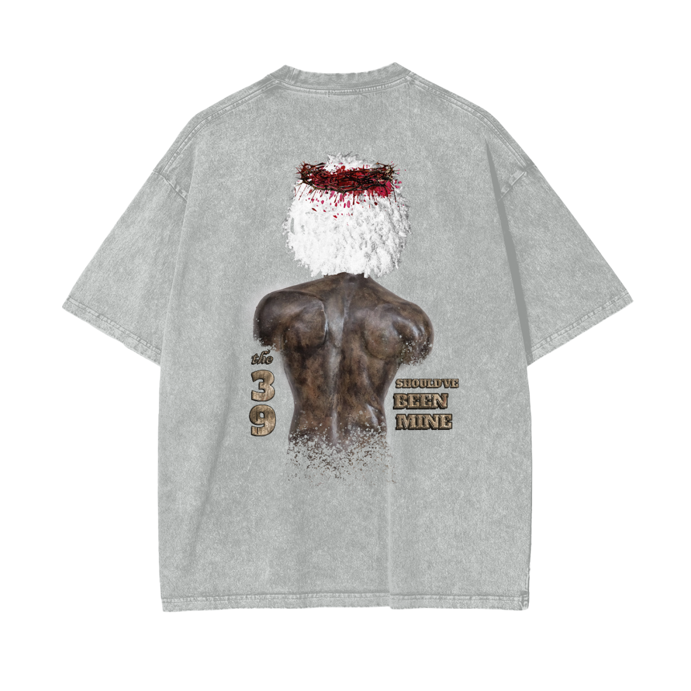 (The 39 Shouldve been mine) Acid Wash Oversize T-Shirt - 250 GSM - Image 6