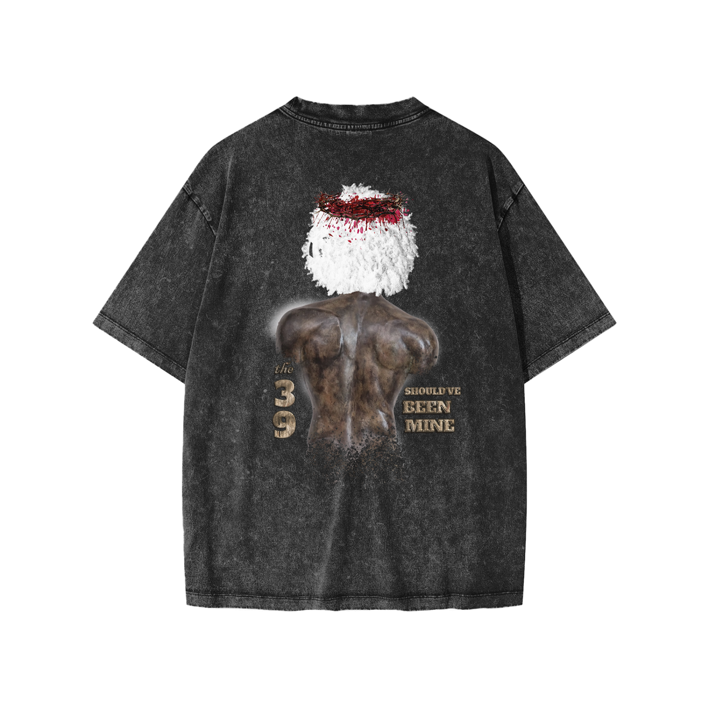 (The 39 Shouldve been mine) Snow Washed Kids' T-shirt - Image 2