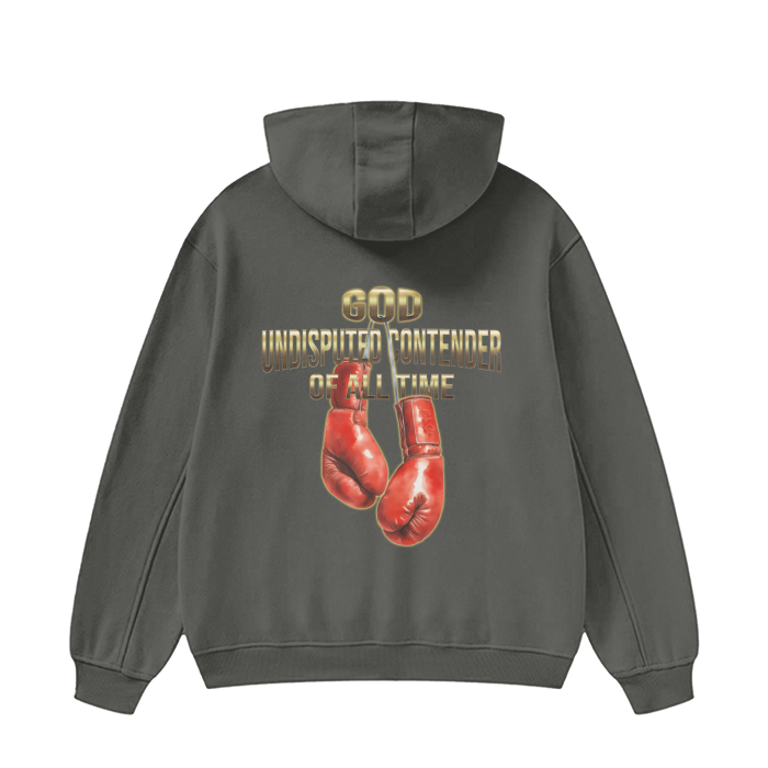 (Undisputed) High Neck Insulated FOG Solid Color Fleece Hoodie - 385 GSM - Image 8