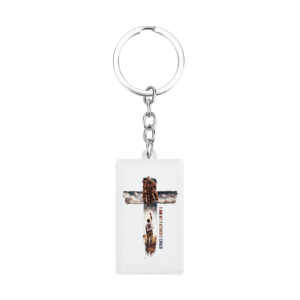 I Am My Fathers Child Die-Cut Keychain