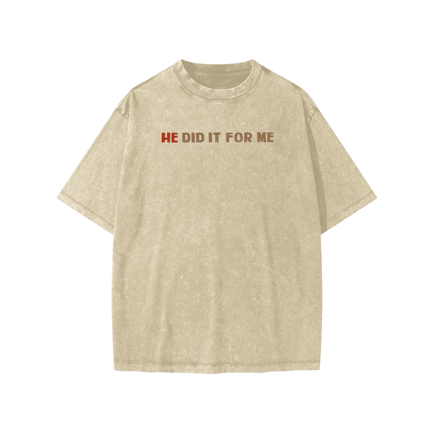 He Did It For Me Snow Washed Kids' T-shirt - Image 3