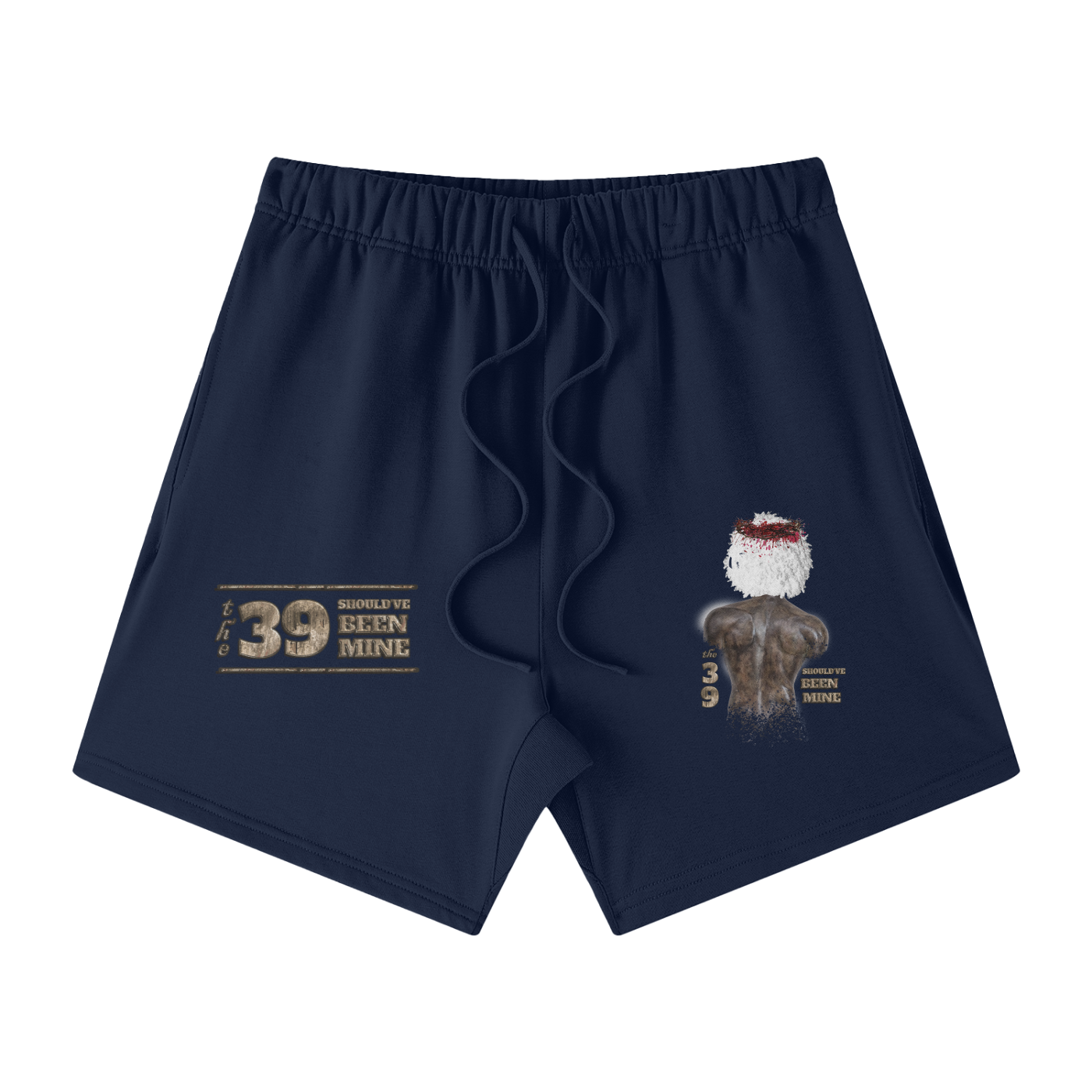 The 39 Shouldve Been Mine Streetwear Unisex Heavyweight Earth Tone Loose Fit FOG 100% Cotton Shorts - Image 13