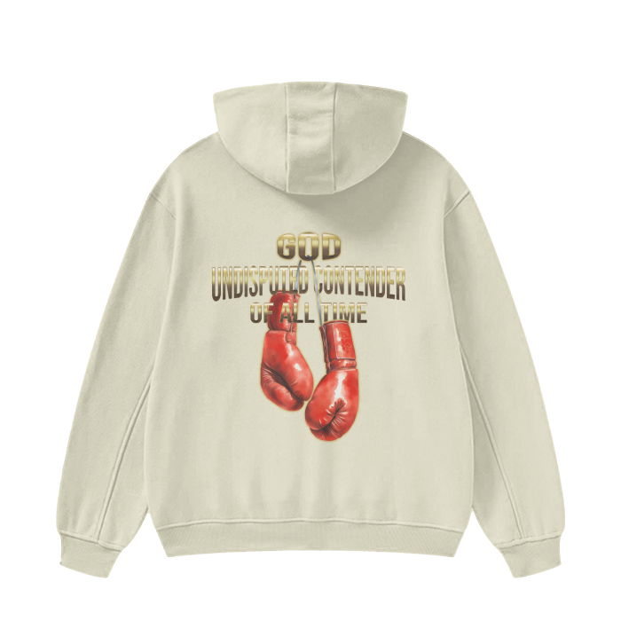 (Undisputed) High Neck Insulated FOG Solid Color Fleece Hoodie - 385 GSM - Image 4