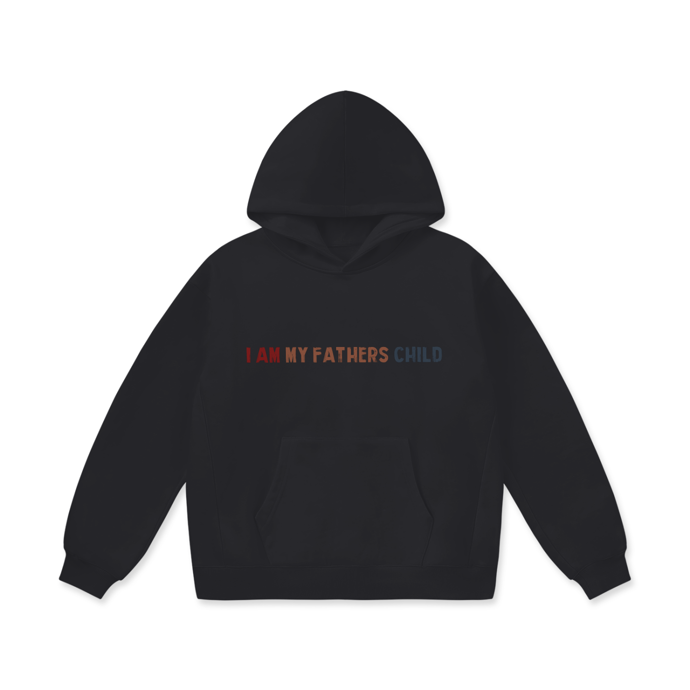 I Am My Fathers Child Oversize Middleweight Fleece Hoodie - 385 GSM - Image 3