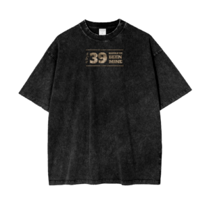 (The 39 Shouldve been mine) Acid Wash Oversize T-Shirt - 250 GSM