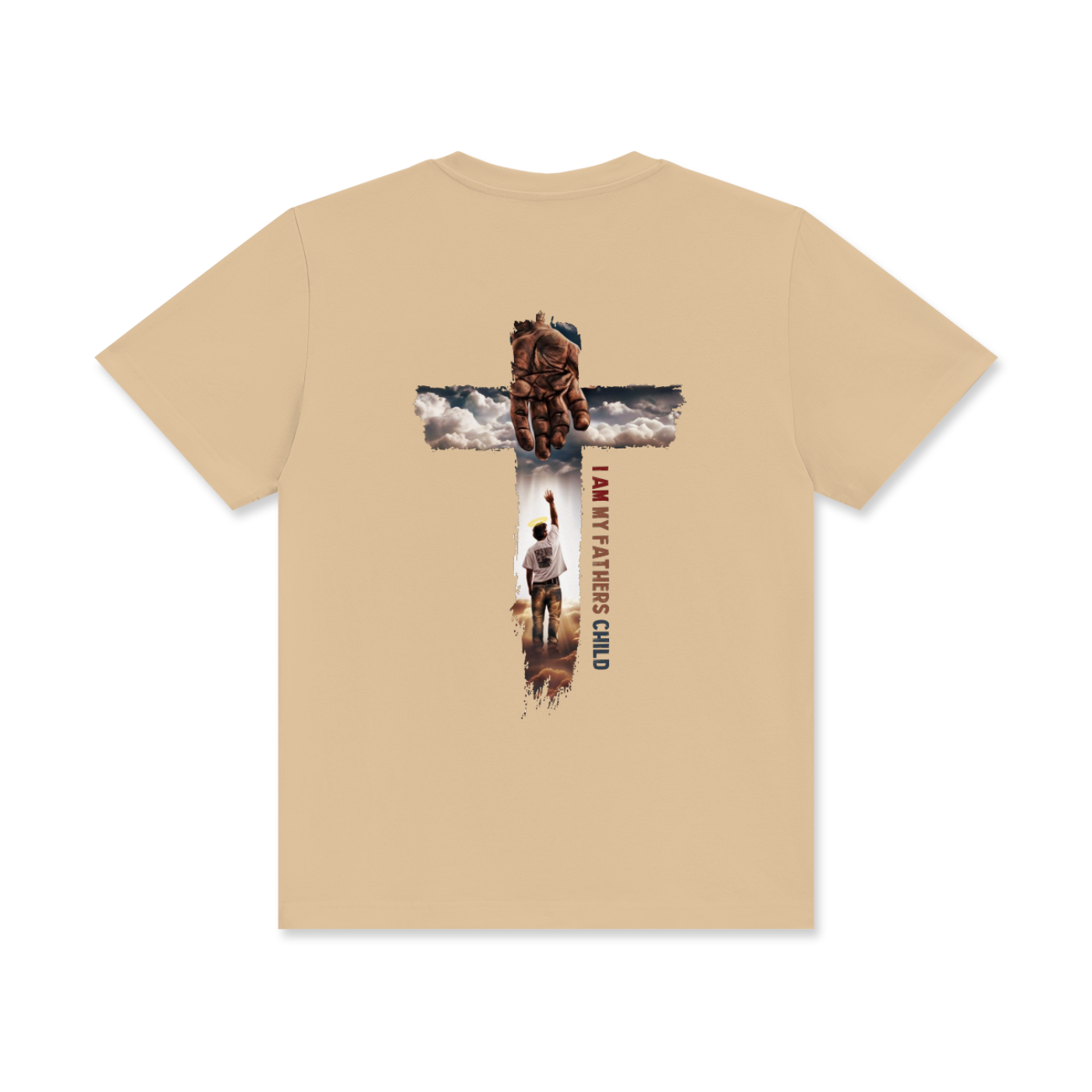 I Am My Fathers Child Unisex Classic Crew Neck Cotton T-Shirt - Image 12