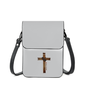 He Did It For Me All-Over Print Leather Phone Bag