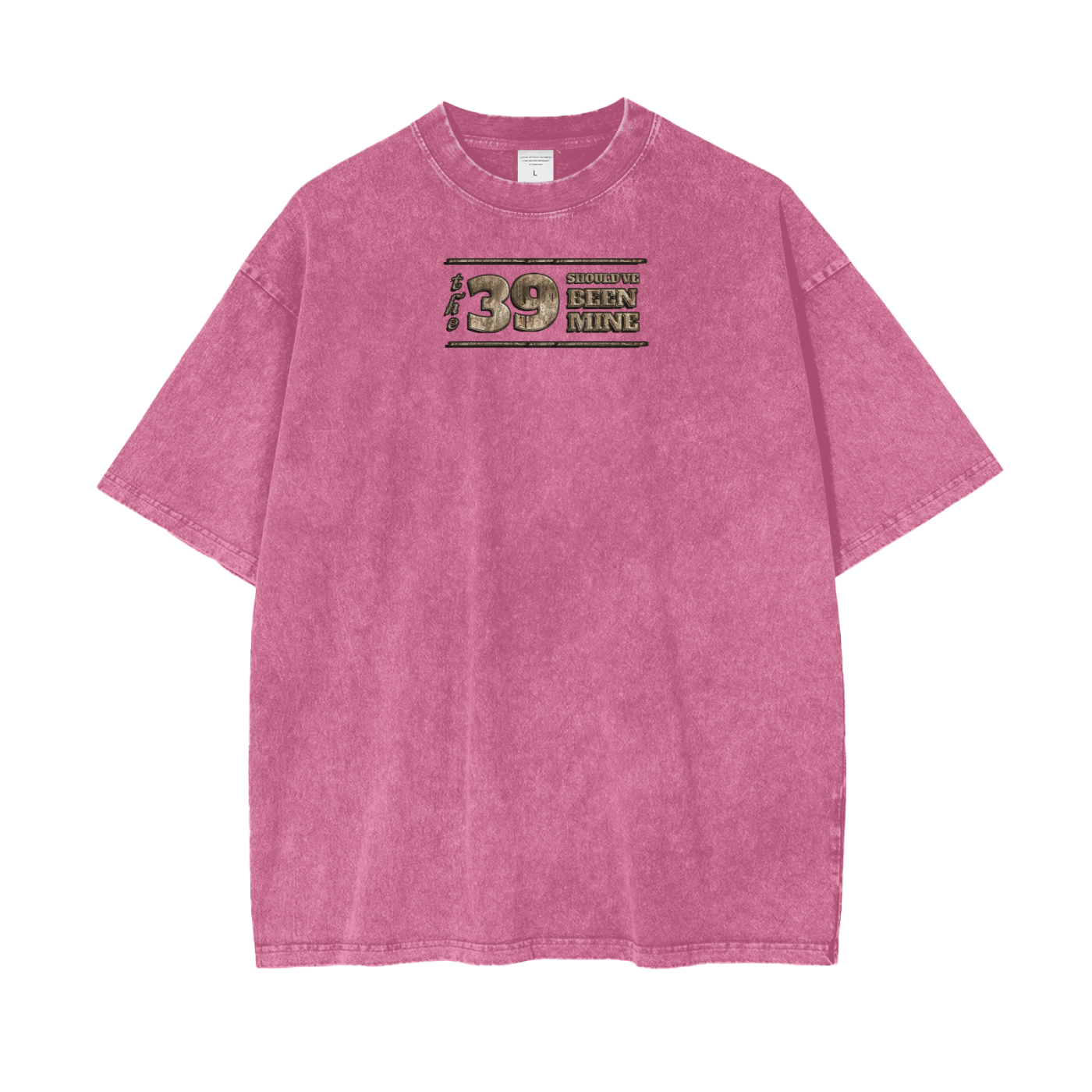 (The 39 Shouldve been mine) Acid Wash Oversize T-Shirt - 250 GSM - Image 9