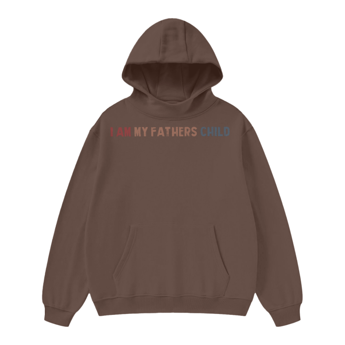 (I AM MY FATHERS CHILD) High Neck Insulated FOG Solid Color Fleece Hoodie - 320 GSM - Image 5