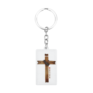 He Did It For Me Die-Cut Keychain