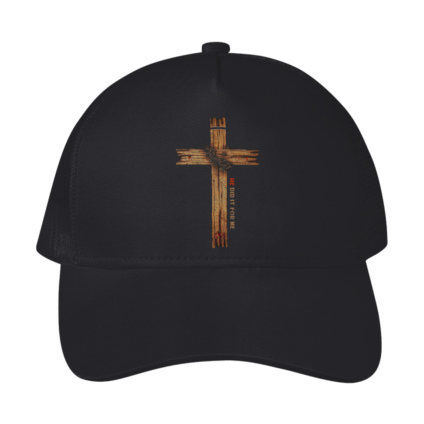 He Did It For Me Mesh Trucker Hat