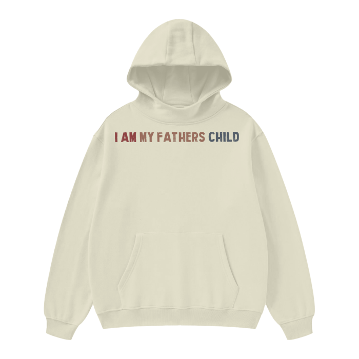 (I AM MY FATHERS CHILD) High Neck Insulated FOG Solid Color Fleece Hoodie - 320 GSM - Image 3