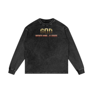 (Undisputed) Acid Wash Oversize Long Sleeve T-Shirt - 250 GSM