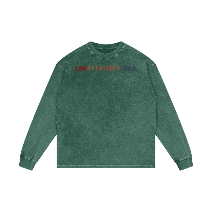Acid Wash Oversize Long Sleeve T-Shirt - 250 GSM - Image 11