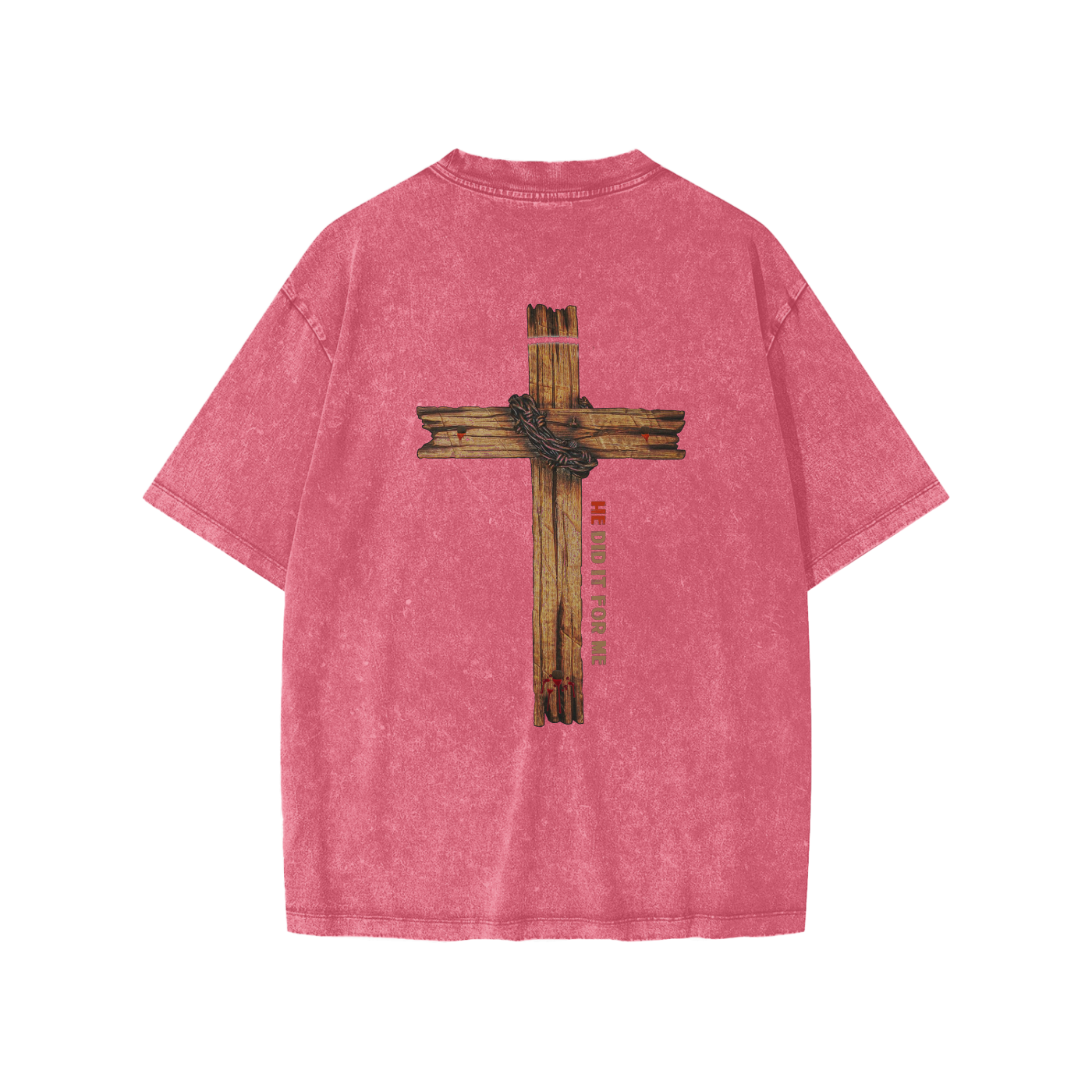 He Did It For Me Snow Washed Kids' T-shirt - Image 6