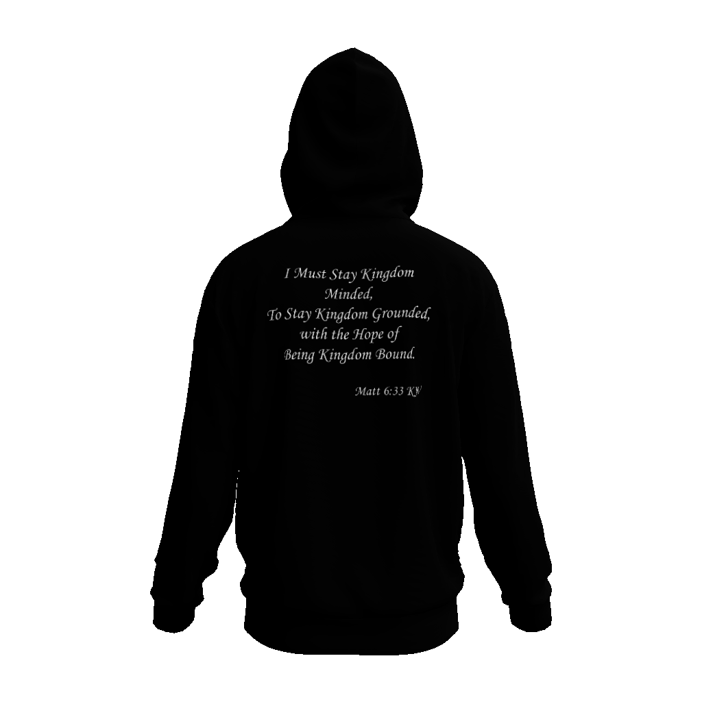 (I Must Stay Kingdom Minded, To Stay Kingdom Grounded, with the Hope of Being Kingdom Bound. Matt 6:33 KJV) All-Over Print Unisex Basic Hoodie – 385 GSM - Image 12