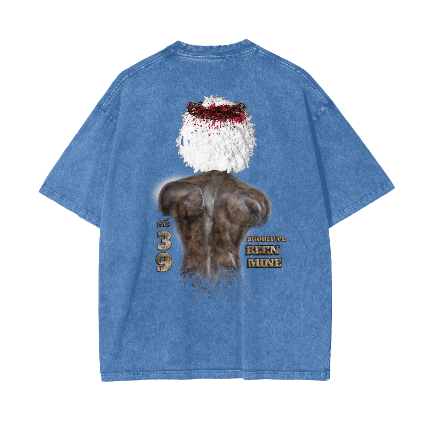 (The 39 Shouldve been mine) Acid Wash Oversize T-Shirt - 250 GSM - Image 12