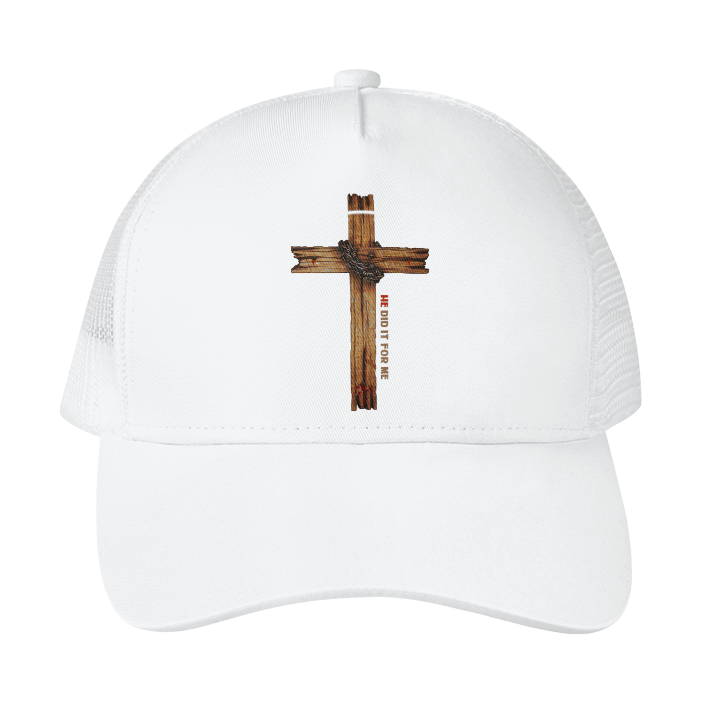 He Did It For Me Mesh Trucker Hat - Image 2