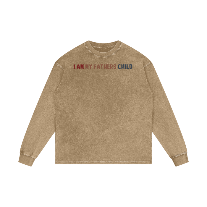 Acid Wash Oversize Long Sleeve T-Shirt - 250 GSM - Image 9