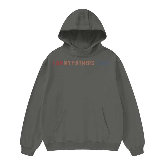 (I AM MY FATHERS CHILD) High Neck Insulated FOG Solid Color Fleece Hoodie - 320 GSM - Image 7