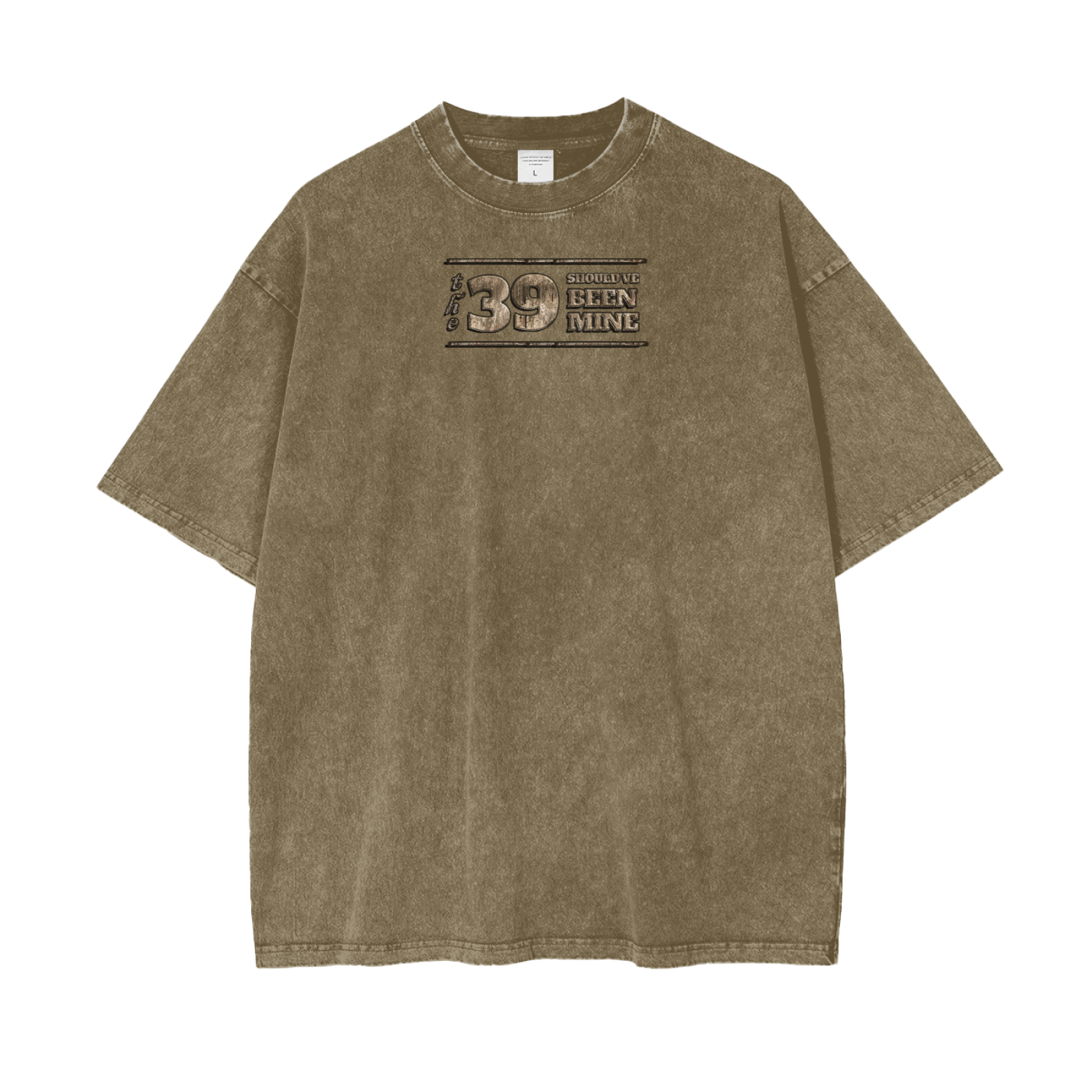 (The 39 Shouldve been mine) Acid Wash Oversize T-Shirt - 250 GSM - Image 19