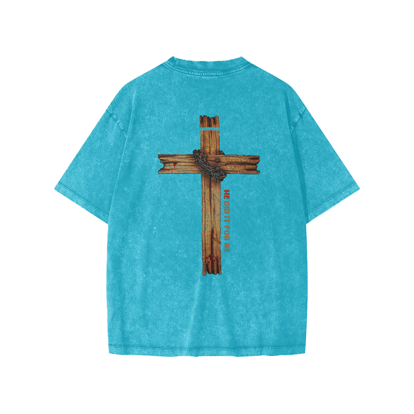 He Did It For Me Snow Washed Kids' T-shirt - Image 8