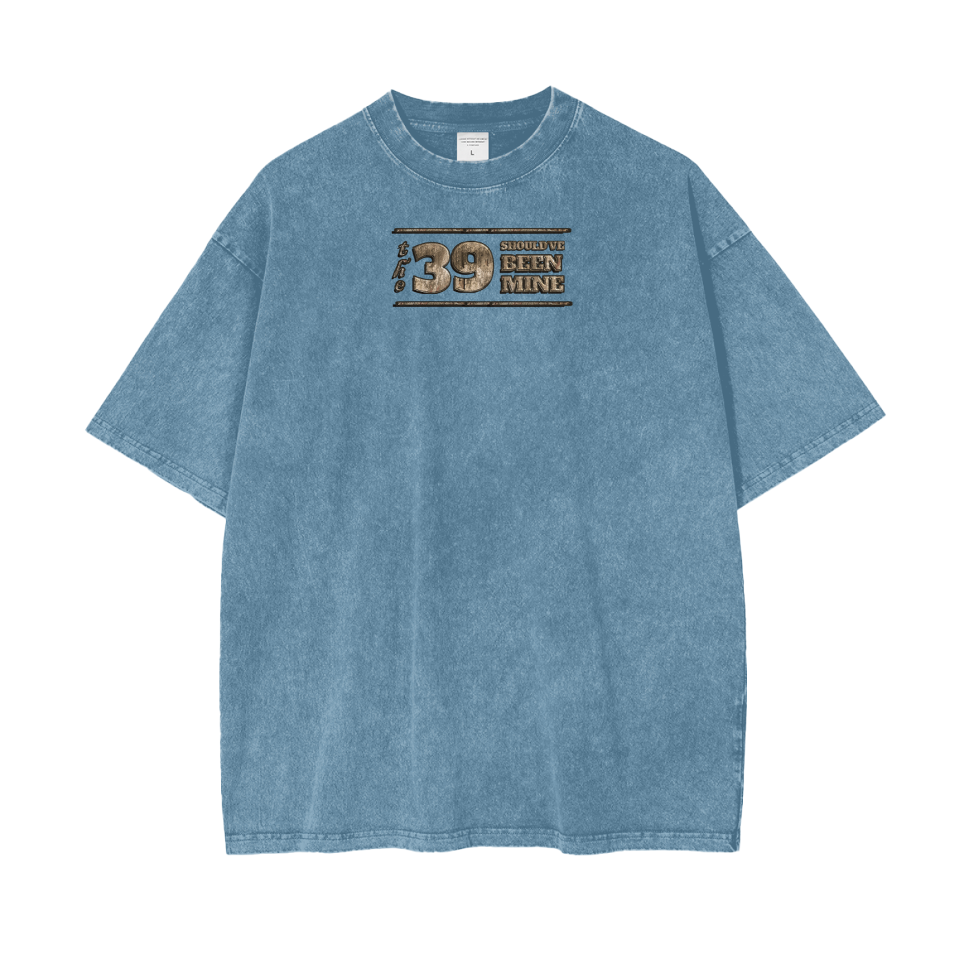(The 39 Shouldve been mine) Acid Wash Oversize T-Shirt - 250 GSM - Image 25