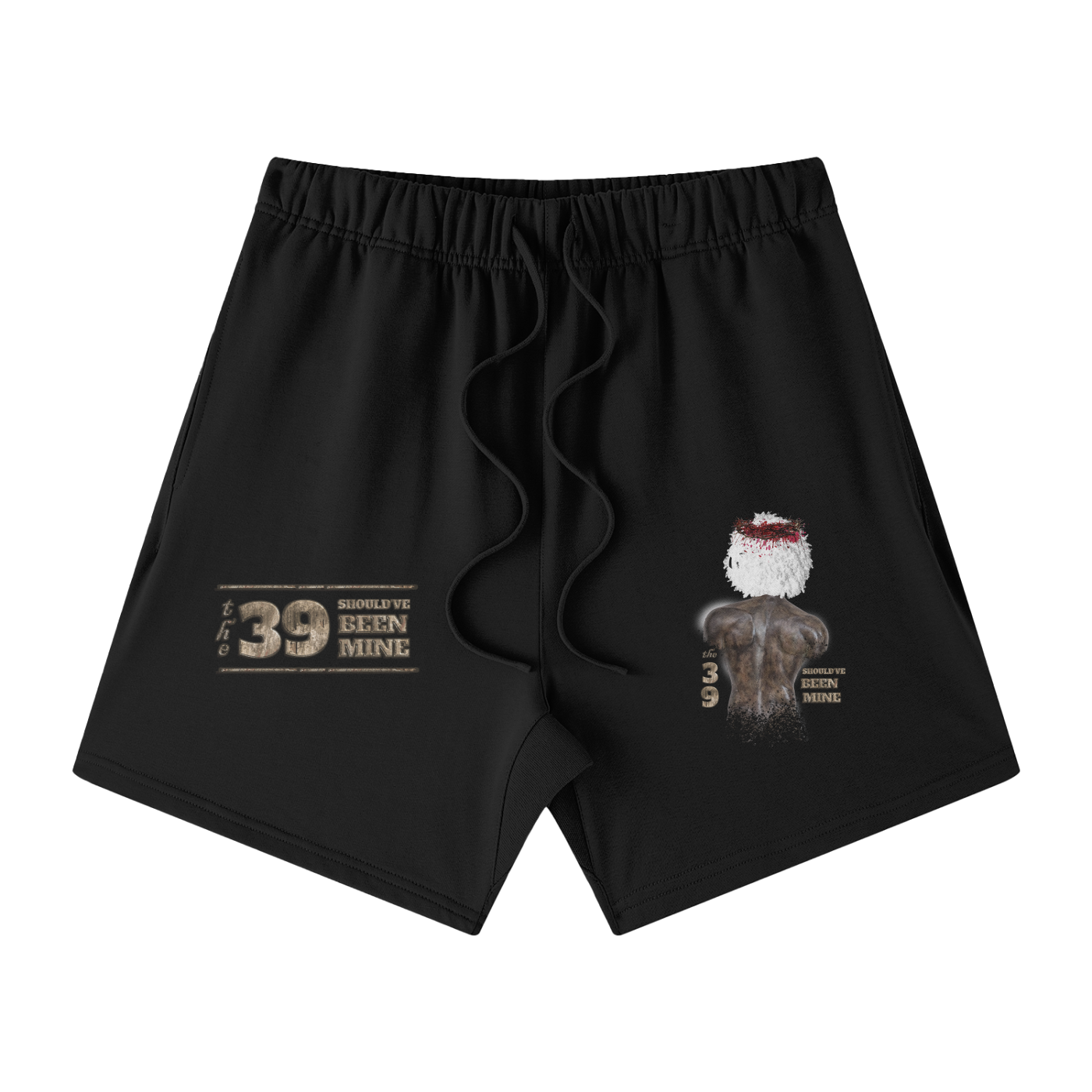 The 39 Shouldve Been Mine Streetwear Unisex Heavyweight Earth Tone Loose Fit FOG 100% Cotton Shorts