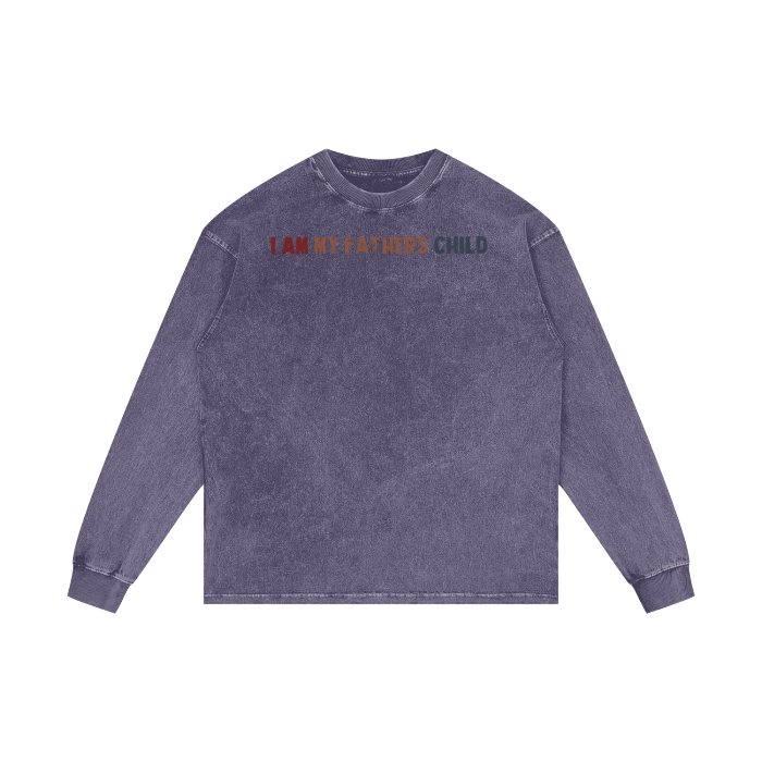Acid Wash Oversize Long Sleeve T-Shirt - 250 GSM - Image 7
