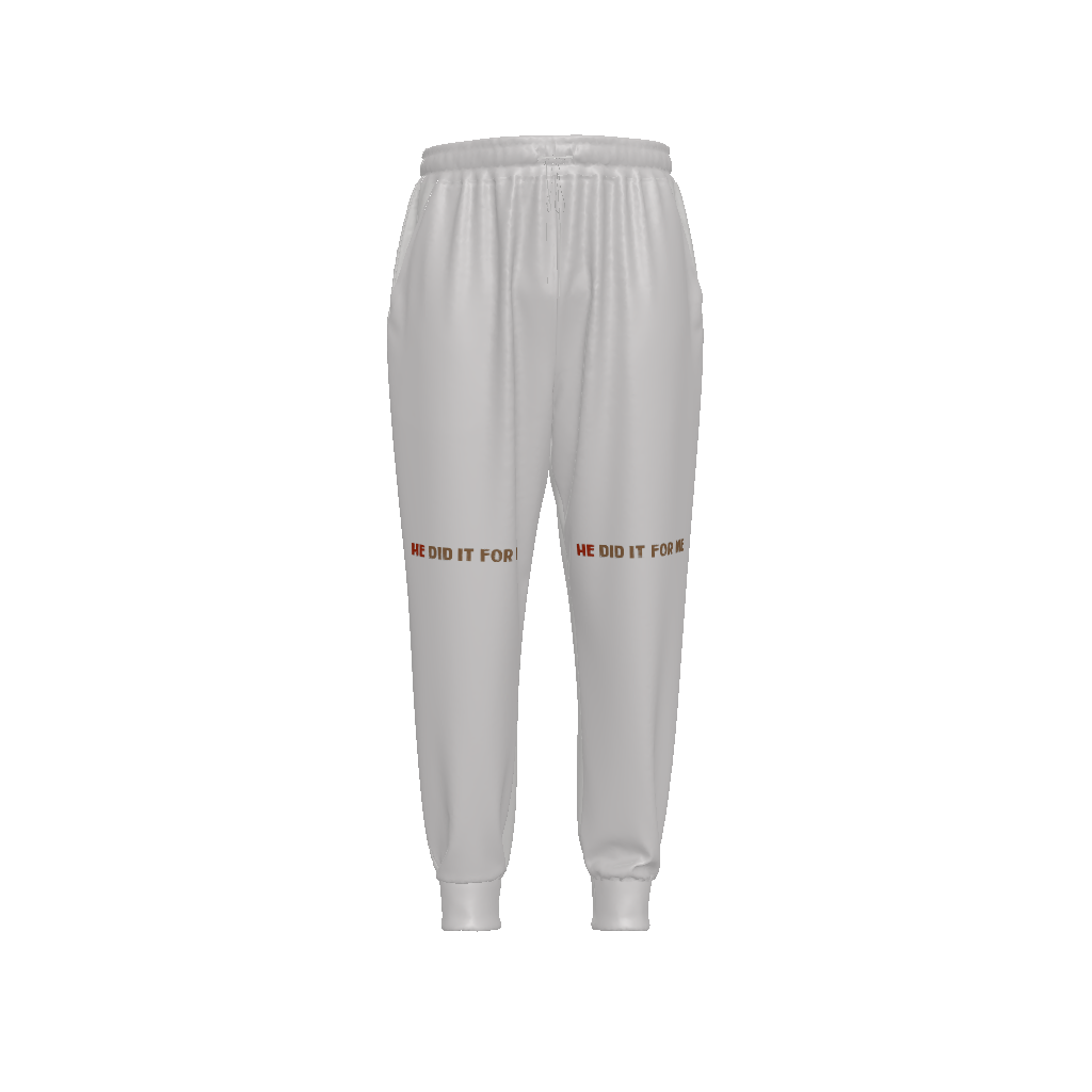 He Did It For Me All-Over Print Unisex Lightweight Drawstring Waist Sweatpants 320 GSM - Image 3