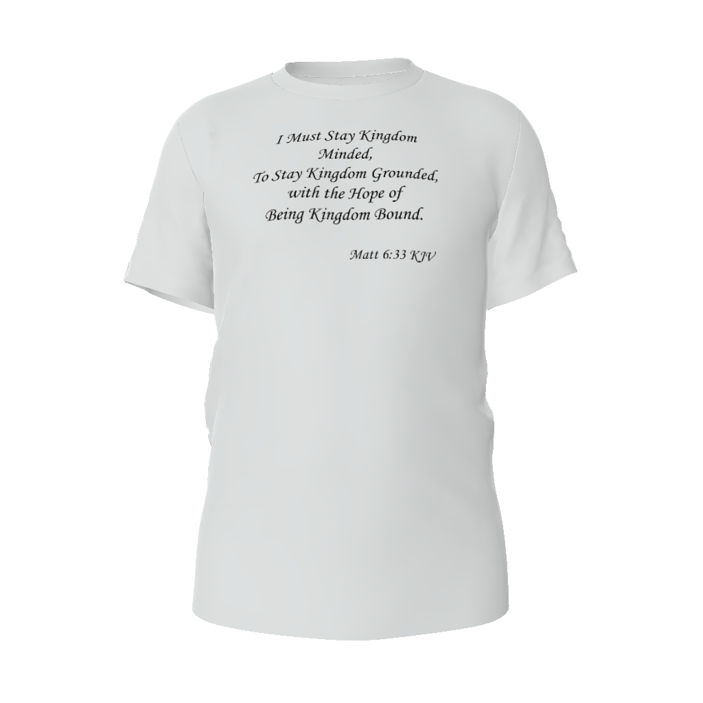 (I Must Stay Kingdom Minded, To Stay Kingdom Grounded, with the Hope of Being Kingdom Bound. Matt 6:33 KJV) All-Over Print Unisex Classic Crew Neck T-Shirt - Image 11