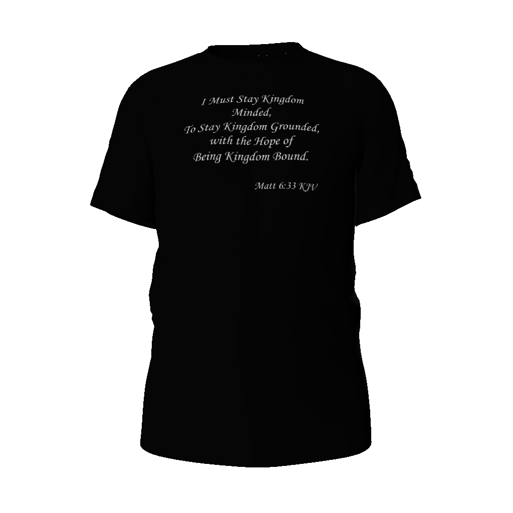 (I Must Stay Kingdom Minded, To Stay Kingdom Grounded, with the Hope of Being Kingdom Bound. Matt 6:33 KJV) All-Over Print Unisex Classic Crew Neck T-Shirt - Image 7