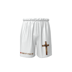 He Did It For Me All-Over Print Streetwear EE Basic Shorts