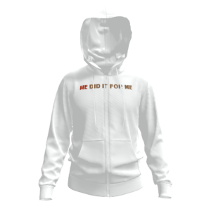 (He Did It For Me) All-Over Print Men's Zip Hoodie – 320 GSM
