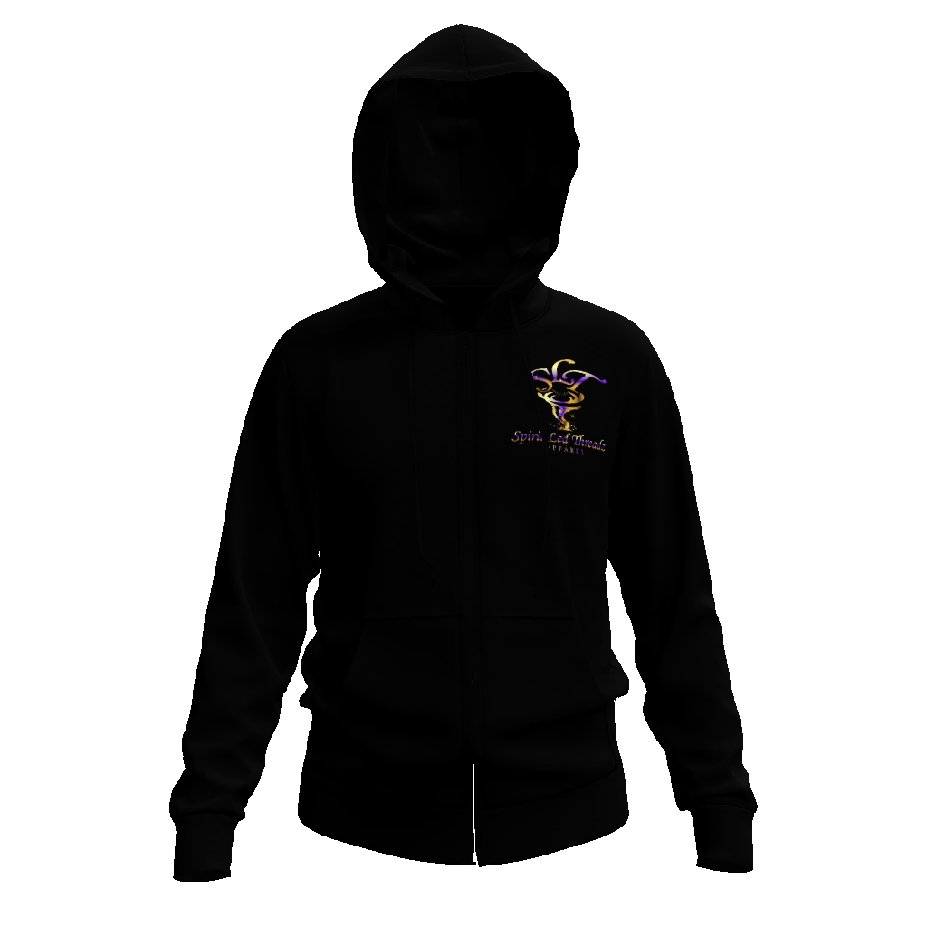 (I Must Stay Kingdom Minded, To Stay Kingdom Grounded, with the Hope of Being Kingdom Bound. Matt 6:33 KJV) All-Over Print Unisex Basic Hoodie All-Over Print Men's Zip Hoodie – 320 GSM - Image 7