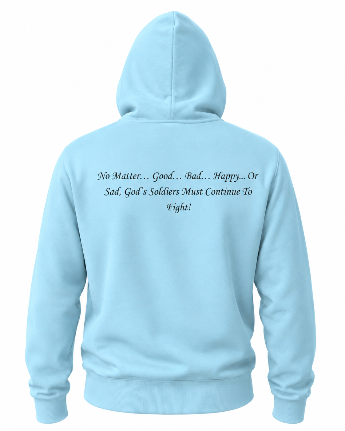 (No Matter…Good…Bad…Happy…Or Sad, God’s Soldiers Must Continue To Fight!) All-Over Print Unisex Basic Hoodie All-Over Print Men’s Zip Hoodie – 320 GSM - Image 8