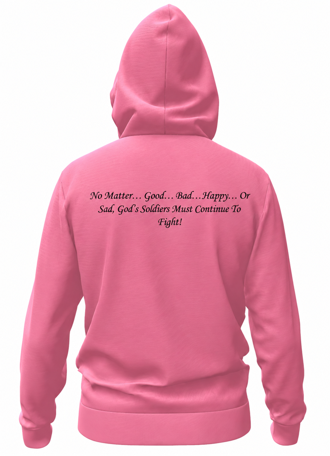 (No Matter…Good…Bad…Happy…Or Sad, God’s Soldiers Must Continue To Fight!) All-Over Print Unisex Basic Hoodie All-Over Print Men’s Zip Hoodie – 320 GSM - Image 10