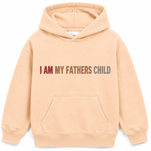 “I Am My Father's Child” Oversized Pullover Hoodie — Graphic Streetwear Hoodie 425 GSM